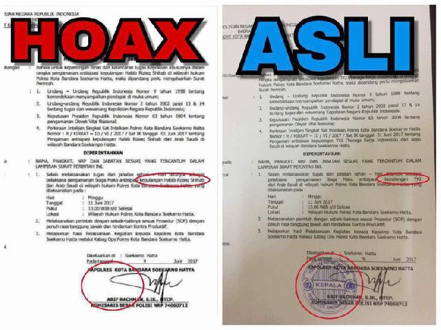 Beredar Surat Antisipasi Kepulangan Rizieq, Polisi: Itu Hoax