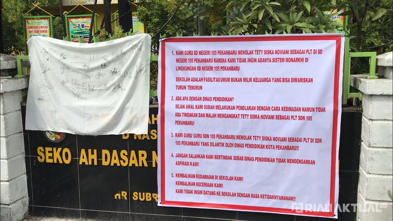 Penunjukan Plt Kepsek SDN 105 Berpolemik, Disdik Pekanbaru: Kita Akan Panggil  
