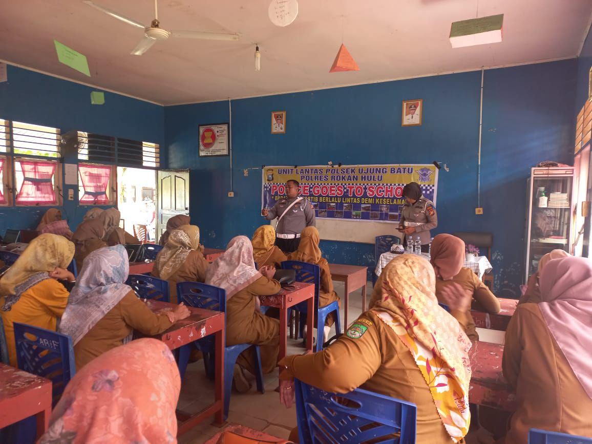 Satlantas Polres Rohul Berikan Imbauan Tertib Lalu Lintas dan Ajak Ciptakan Pilkada Damai 2024