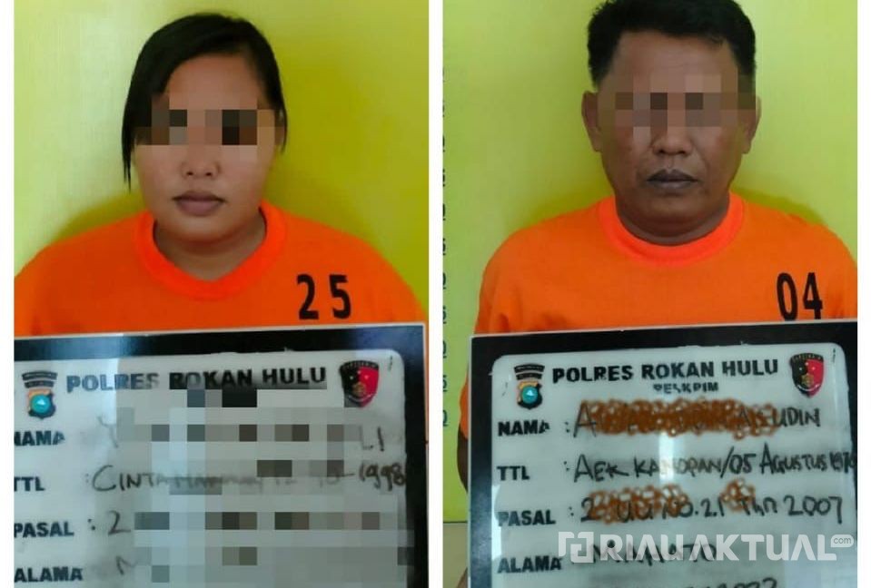Terlibat Perdagangan Orang, Pasutri di Rohul Dicokok Polisi