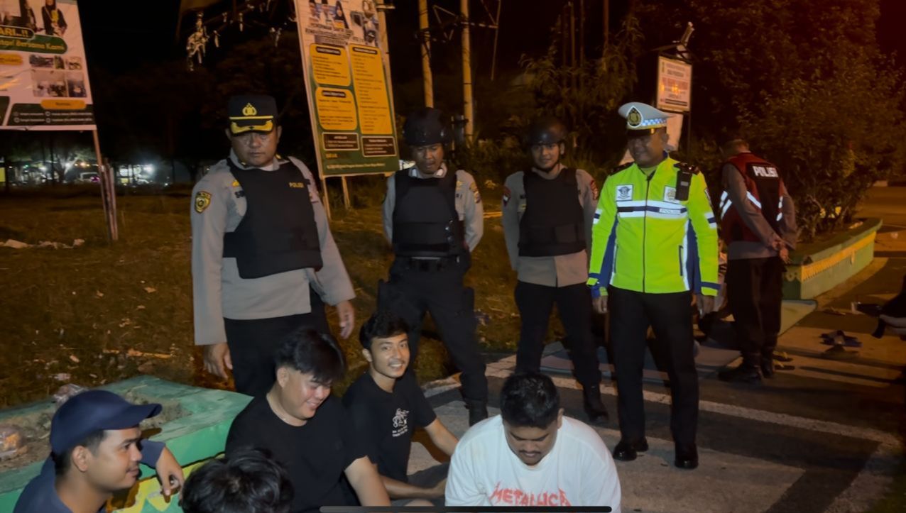 Polres Rokan Hulu Gelar Show of Force Team Raga, Tegas Berantas Premanisme