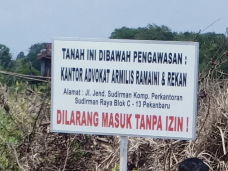 Ada Plang Pengacara di Kawasan Hutan Kampar