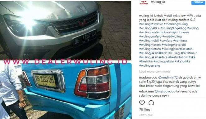 Hebat ! Hantam Angkot Tak Penyok, Sebegitu Kuatkah Wuling?
