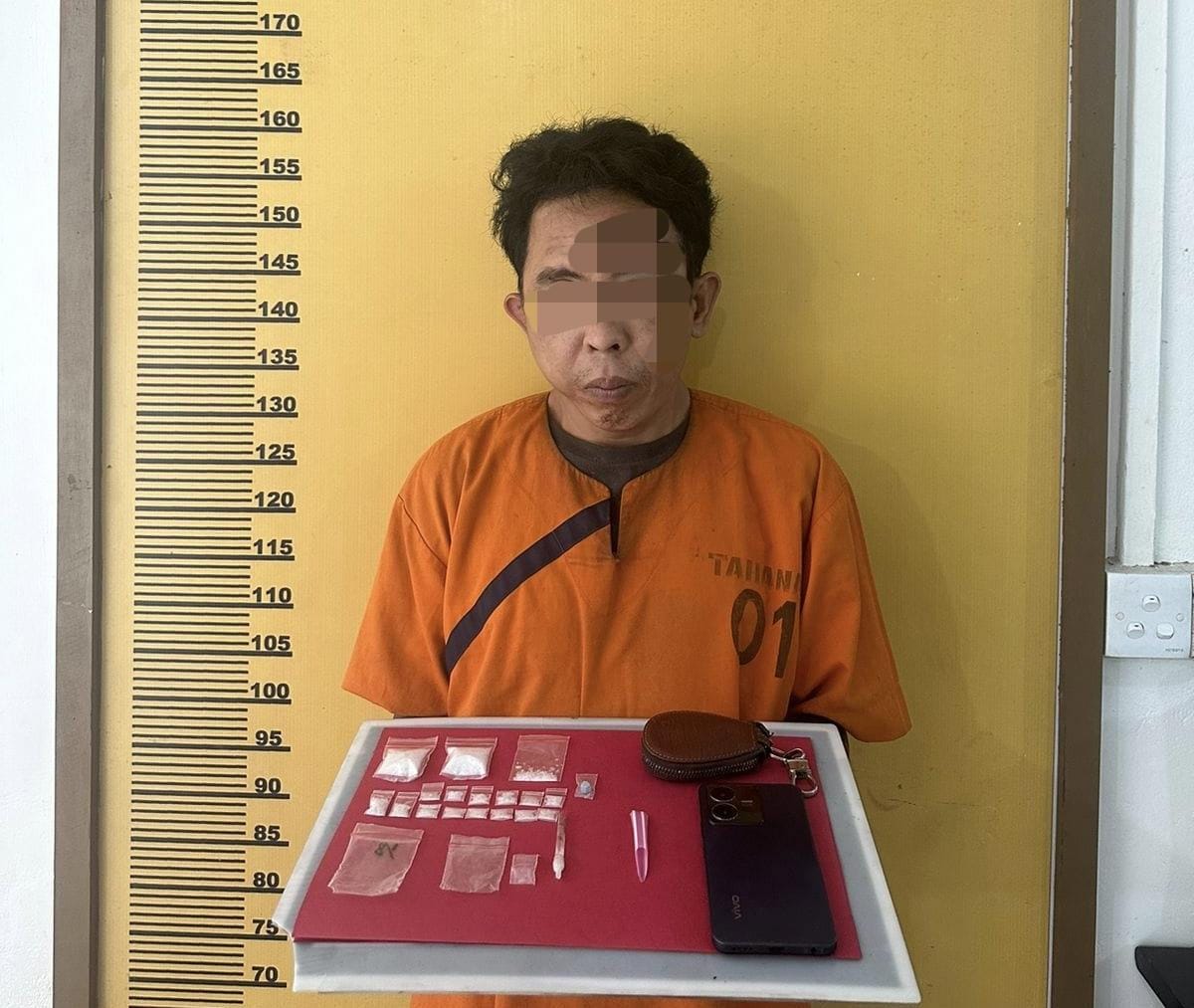 Polisi Ciduk Pengedar Sabu di Indragiri Hulu, 16 Paket Sabu dan Ekstasi Disita