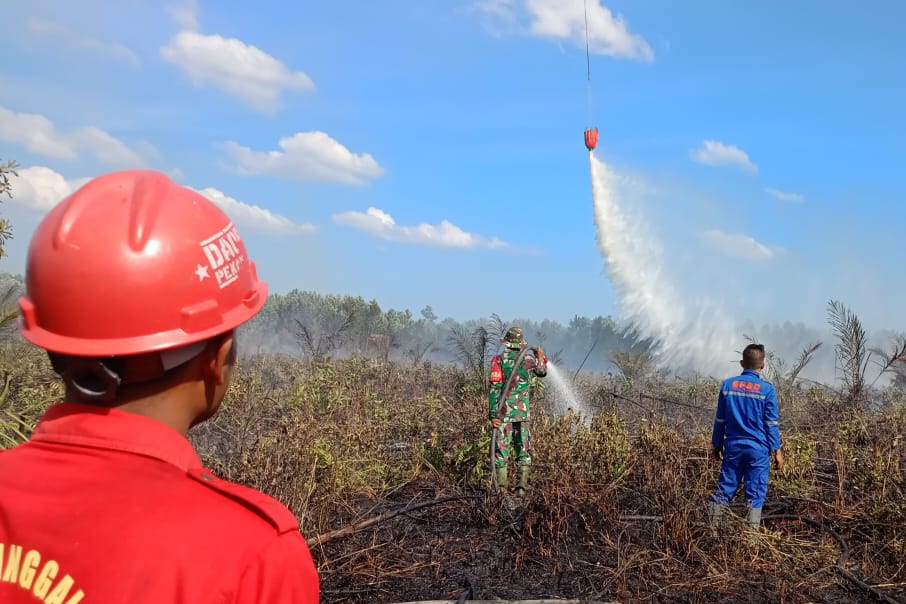 Karhutla Terkendali, 2 Helikopter Water Bombing Dialihkan ke Provinsi Lain