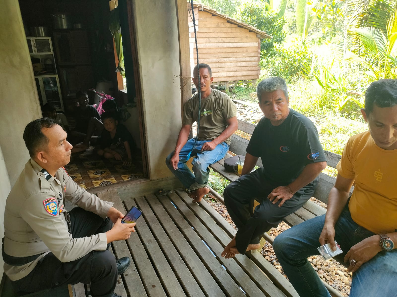 Polsek Tembilahan Hulu di Inhil Ciptakan Pemilu Damai