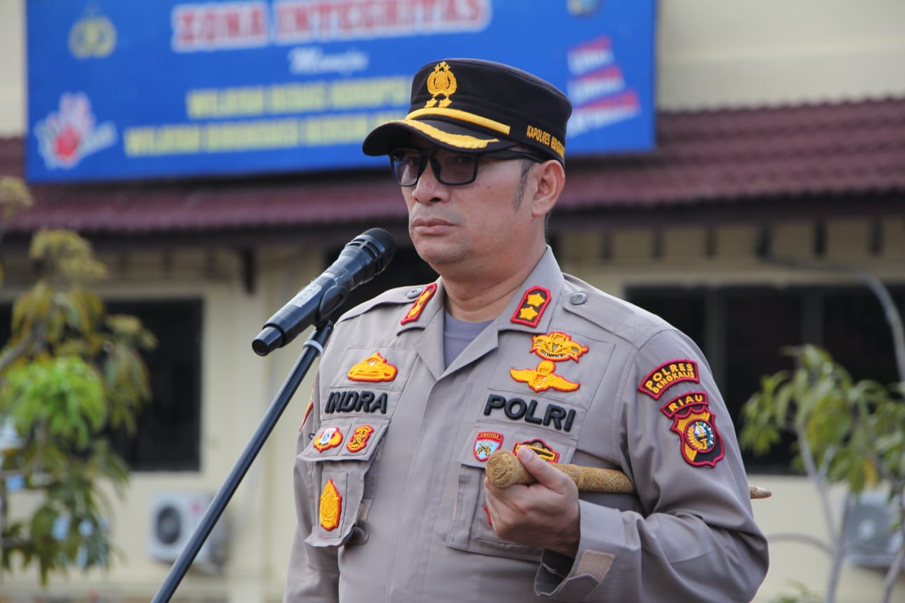 Kapolres Pimpin Apel Penanganan Bencana Alam Kabupaten Bengkalis 2022