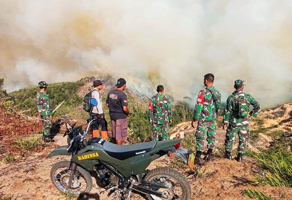 Karhutla di Rokan Hulu, 10 Hektare Lahan Ludes Terbakar, Petugas Butuh Water Bombing