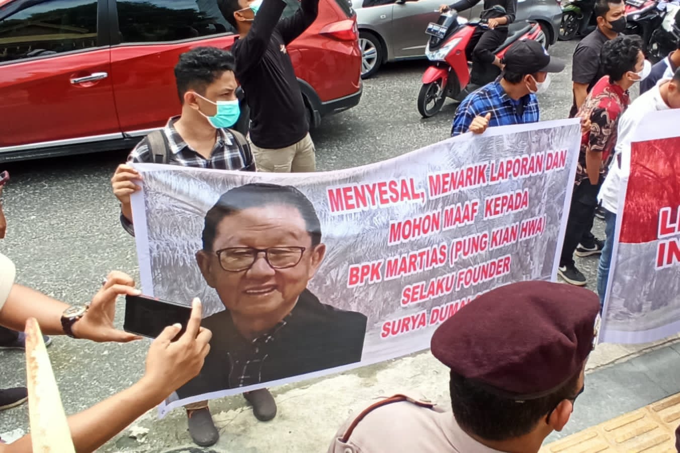 Sampaikan Sikap di Surya Dumai dan Kejati Riau, Massa APMKP Minta Maaf