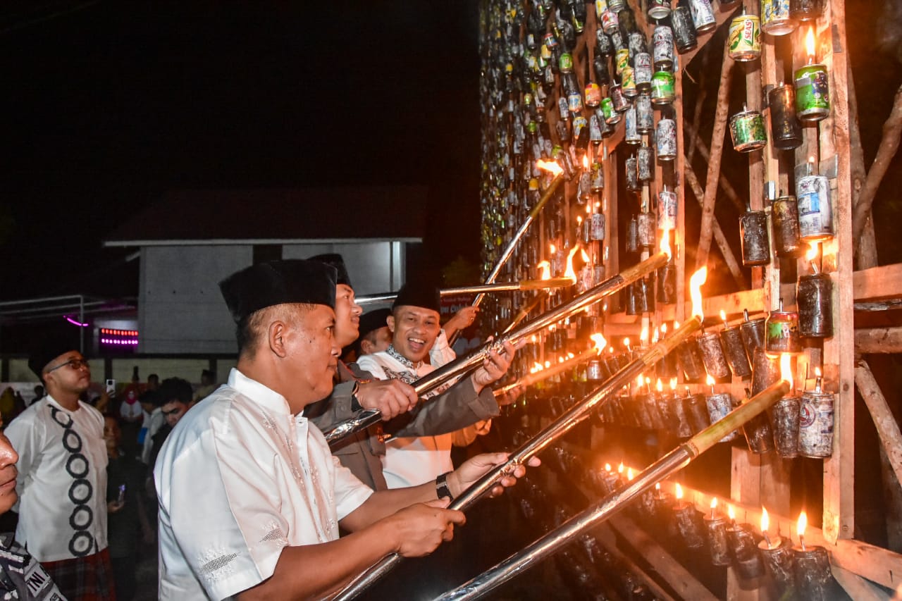 Festival Lampu Colok 2025 Resmi Dibuka, Tradisi 27 Likur Bengkalis Terus Dilestarikan