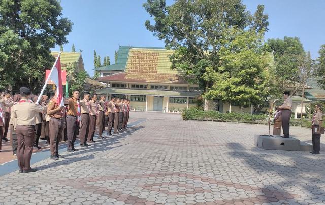 Penegak Bantara Pramuka SMAN Plus Diharapkan Berkontribusi Majukan Pramuka di Riau
