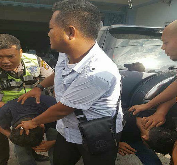 Satu Dari Dua Tersangka Jambret Yang Ditangkap Massa di Jalan Kuantan Residivis