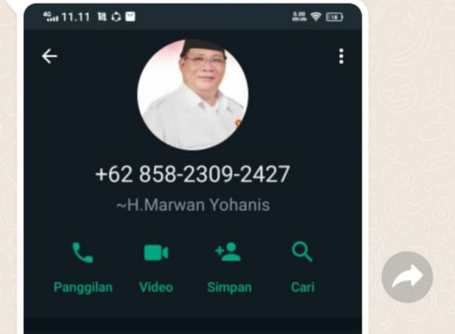 Namanya Dicatut, Marwan Yohanis Imbau Masyarakat Tak Mudah Percaya Modus Penipuan di WA