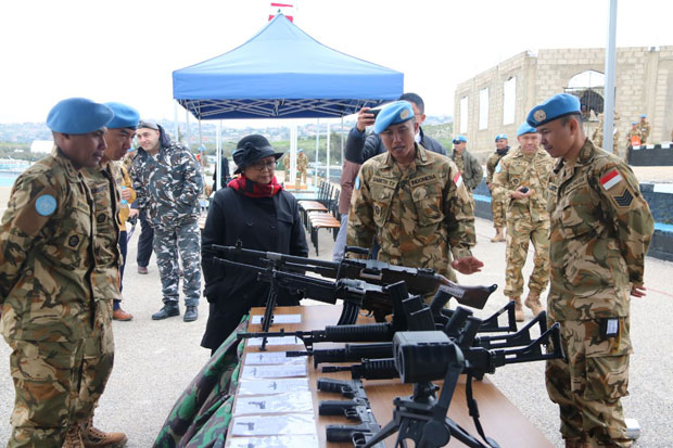 Kunjungi Pasukan Garuda di Lebanon Selatan, Ini yang Dilakukan Menlu