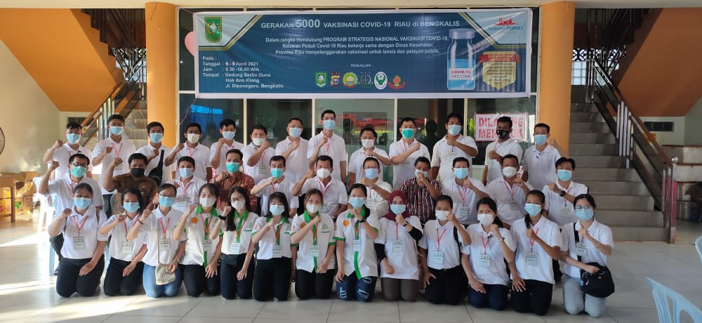Vaksinasi Lansia dan Pelayan Publik Tahap Pertama di Bengkalis Berjalan Lancar, YSMTB Ucapkan Terima Kasih 