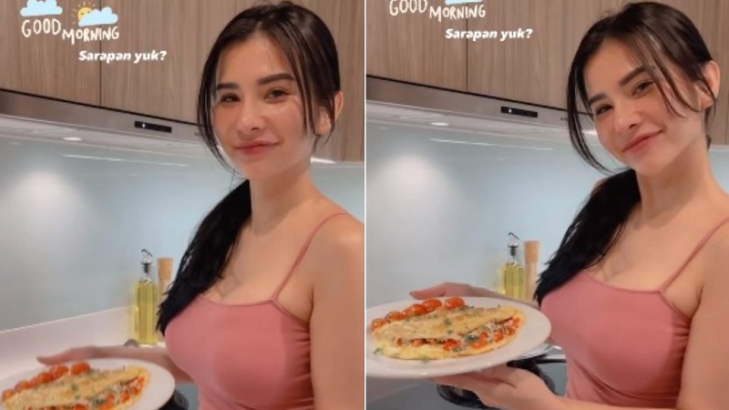 Maria Vania Masak Serasa Dibuatin Sarapan
