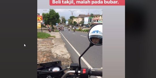 Seorang Anggota Polisi Militer Dipinggir Jalan Sedang Beli Takjil, Warga Kocar-Kacir Dikira ada Razi