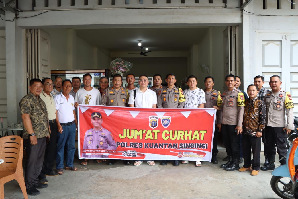 Polres Kuansing Gelar Jumat Curhat Bersama Masyarakat Tionghoa, Wujudkan Pilkada Damai 2024