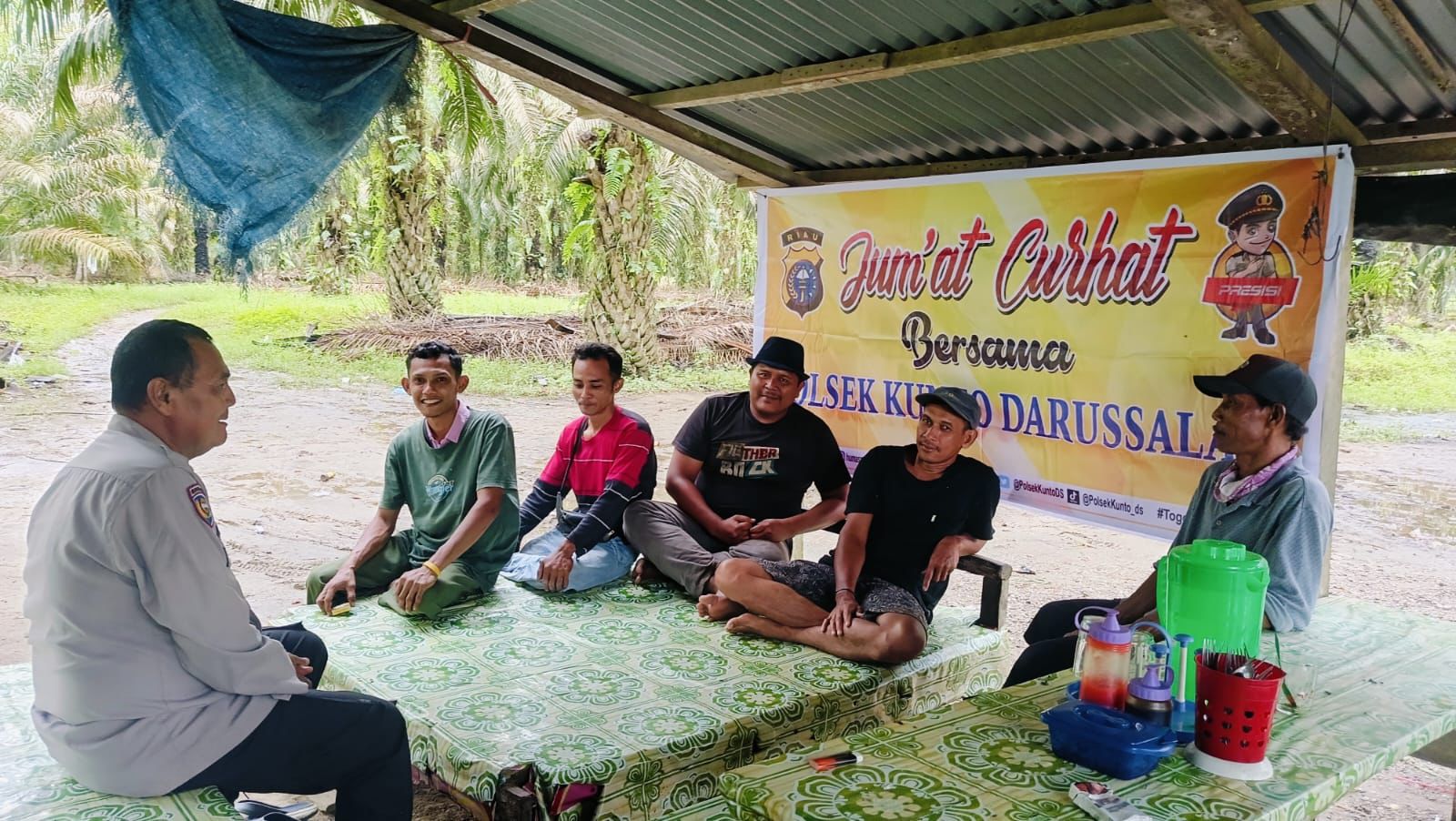 Polsek Kunto Darussalam Laksanakan Cooling System untuk Jaga Kondusifitas Pilkada di Desa Pasir Indah