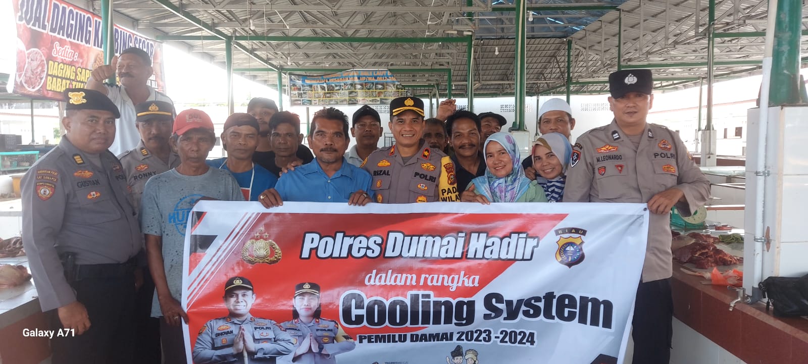 Wujudkan Pemilu Damai, Polsek Dumai Barat Ajak Warga Jaga Kamtibmas