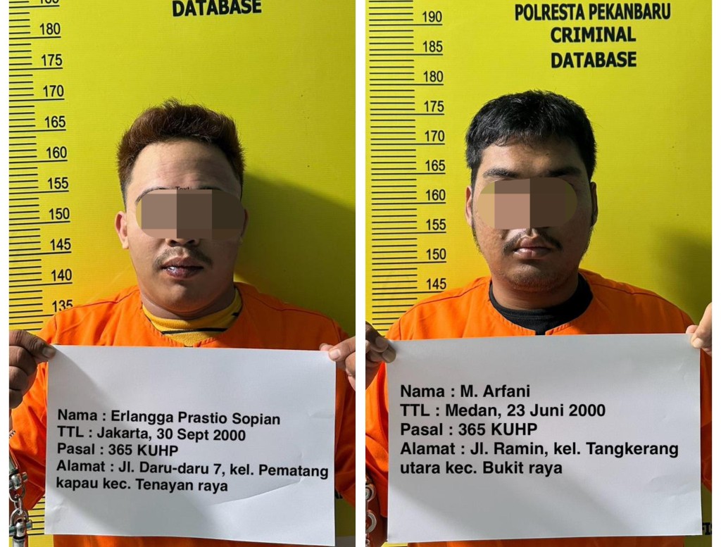 Rampas Gelang Emas Senilai Rp34 Juta, Dua Pelaku Jambret Ditangkap Polisi