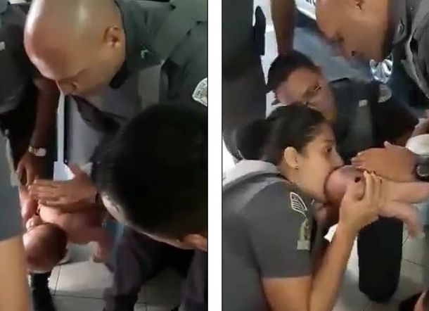 Luar Biasa! Polisi Berhasil Hidupkan Kembali Bayi yang Tersedak ASI