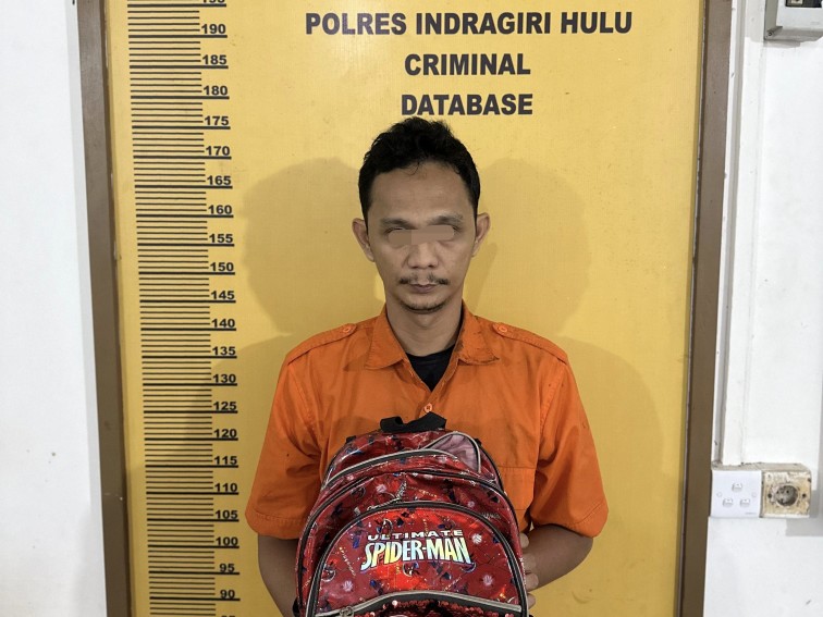 Bawa 109 Gram Sabu di Tas Spiderman, Yanda Ditangkap Polres Inhu