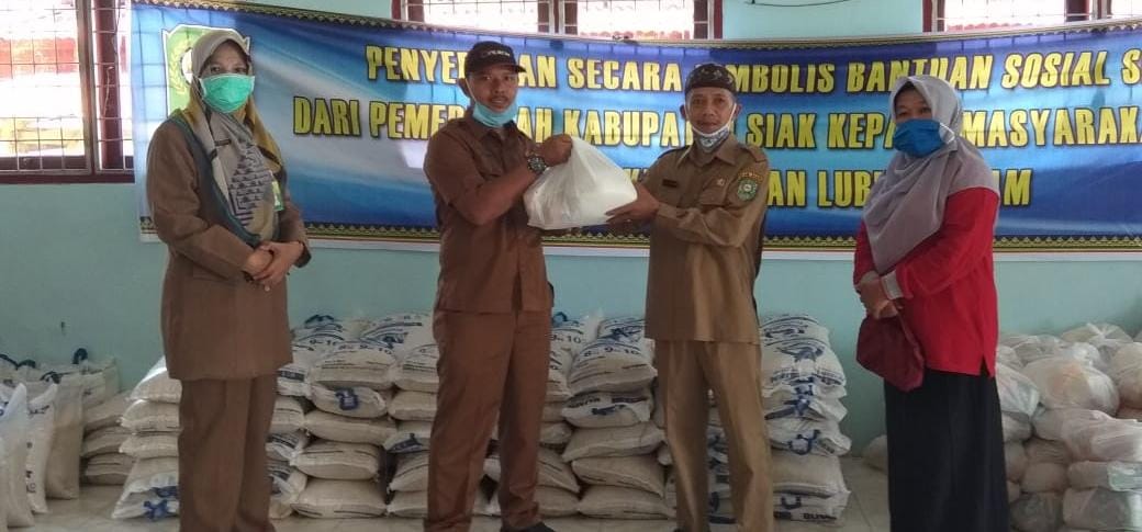 5.514 Paket Sembako di Distribusikan Pemkab Siak Untuk 4 Kecamatan Melalui Dinas Sosial 