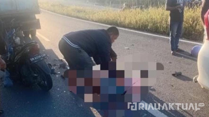 Tabrak Ekor Truk, Dua Orang Tewas di Jalan Lingkar Bangkinang