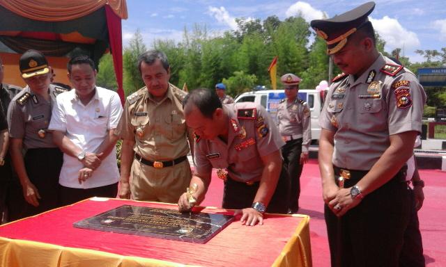 Kapolda Riau Meresmikan Taman Lalu Lintas Tanjung Agung Siak