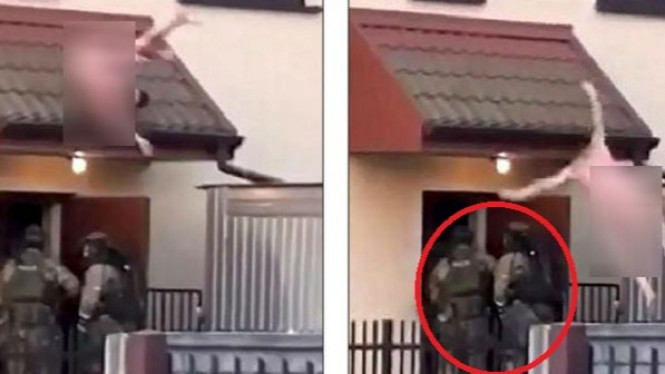 Digerebek, Pria Telanjang Melompat Langsung ke 'Pelukan' Tim SWAT