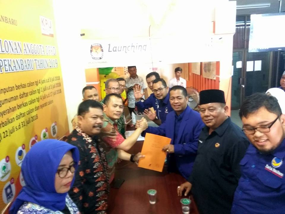 Mendaftar ke KPU Pekanbaru, Ini Target Partai Nasdem di Pemilihan Legislatif Mendatang