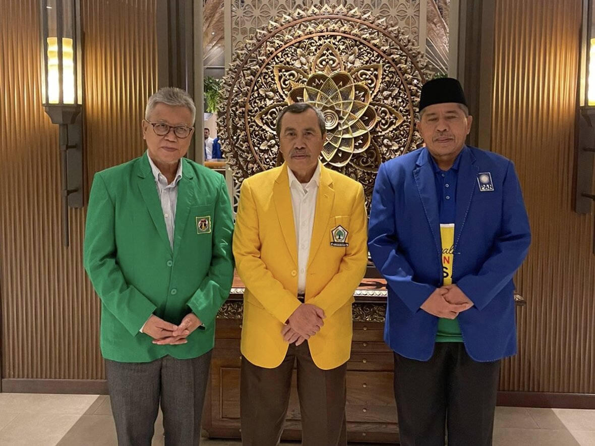 3 Tokoh Riau Kompak Hadiri Silatnas KIB, Syamsuar : Agar Silaturahmi Digaungkan