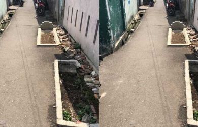 Makam Saja Bisa Ada di Tengah Jalan Gang Sempit, Fix Cuma di Indonesia!
