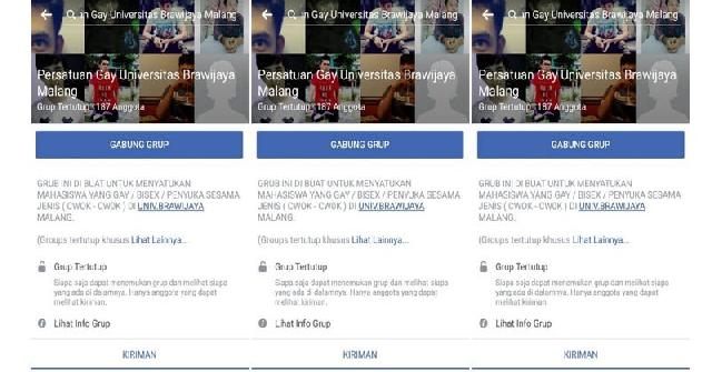 Astaga, Viral Grup Facebook Komunitas Gay Universitas Brawijaya
