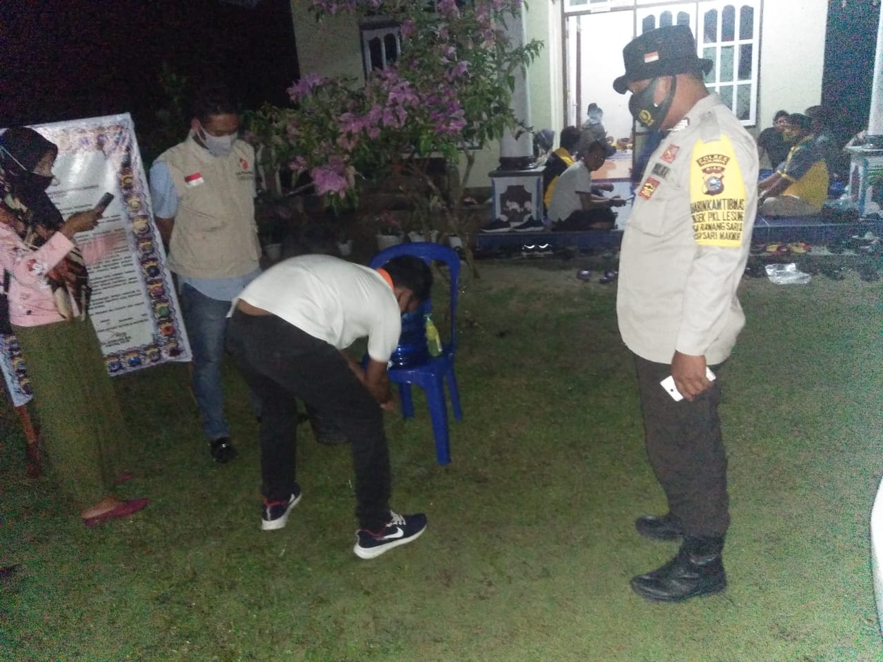 Polsek Pangkalan Lesung kembali lakukan Pengamanan Kampanye Calon Bupati Kabupaten Pelalawan