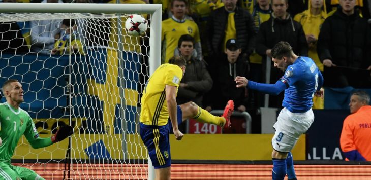 Kalah dari Swedia, Jalan Italia ke Piala Dunia 2018 Makin Berat