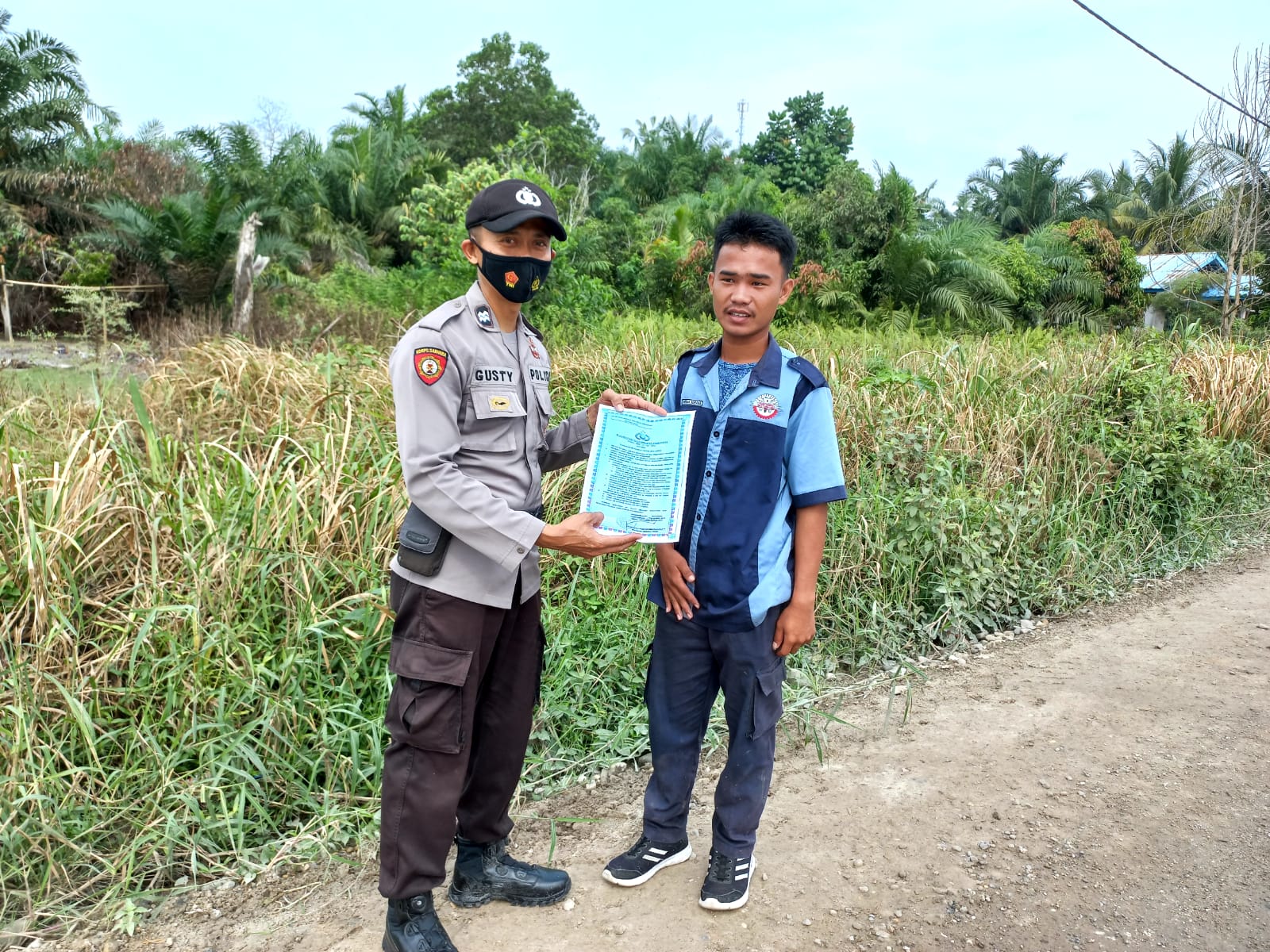 Cegah Kebakaran Lahan, Ini Upaya Polsubsektor Pelalawan 