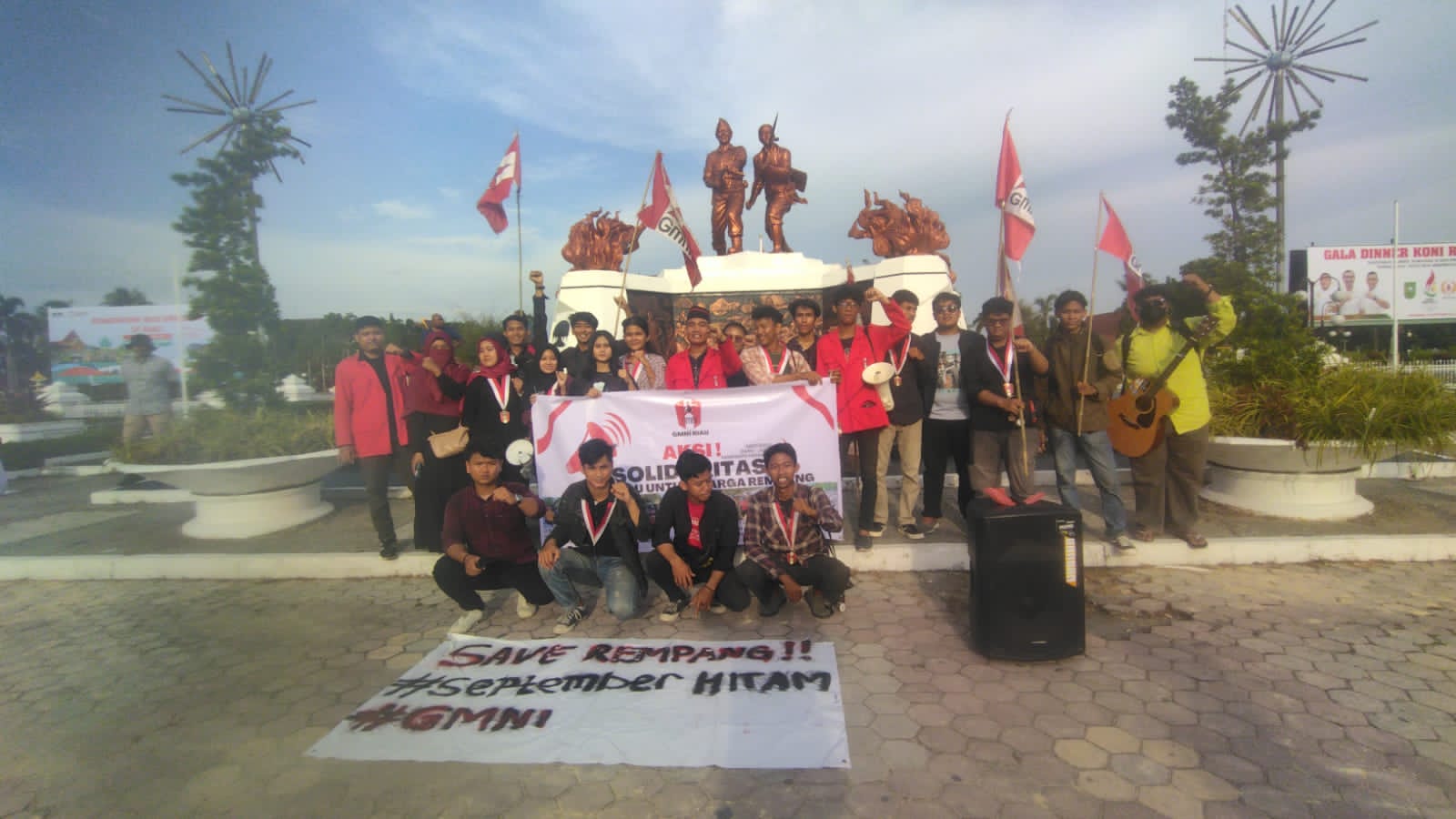 Konflik di Pulau Rempang, GMNI Riau Gelar Aksi Solidaritas di Tugu Perjuangan Rakyat