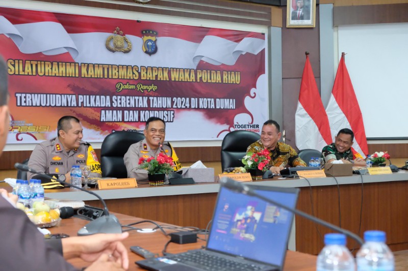 Silaturrahmi ke Dumai, Wakapolda Lakukan Pembahasan Terkait Pengamanan dan Penyelenggaraan Pilkada