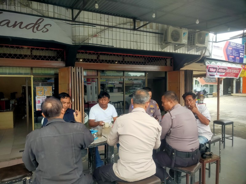 Polsek Kandis Sambangi Warga, Bangun Cooling System Pasca Pilkada 2024