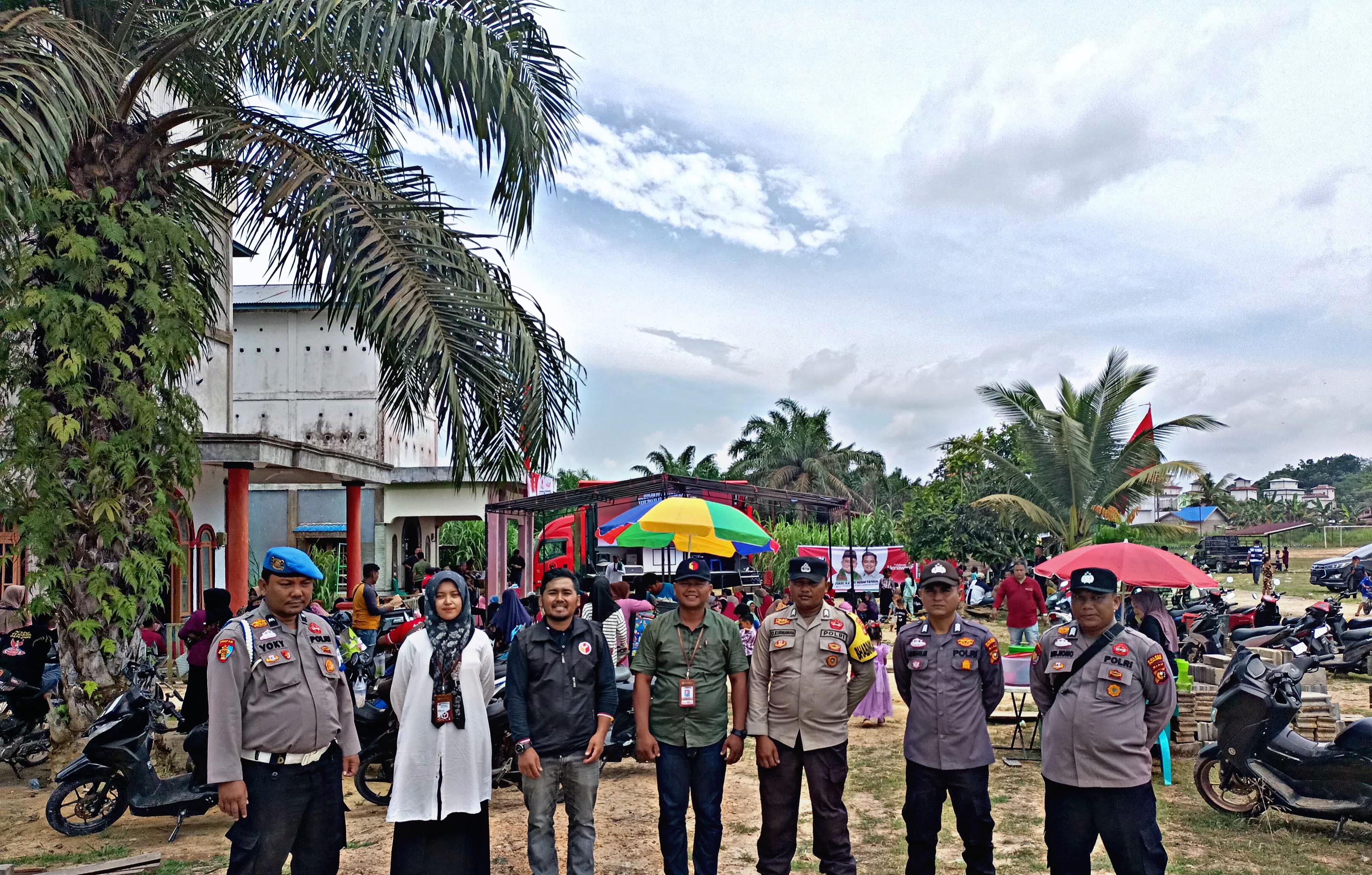 Ciptakan Kamtibmas Kondusif, Polsek Kerumutan Amankan Kampanye Cabup