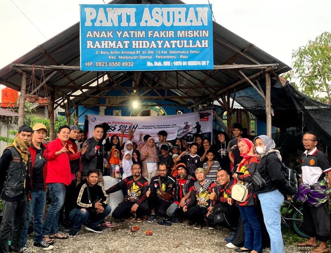 Rindu Berbuat Kebaikan, Puluhan Bikers Soleh Sambangi Panti Asuhan