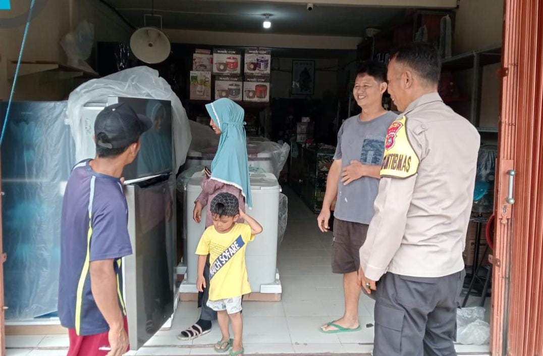 Polsek Sabak Auh Sambangi Warga Jelang Pilkada, Ajak Jaga Kamtibmas