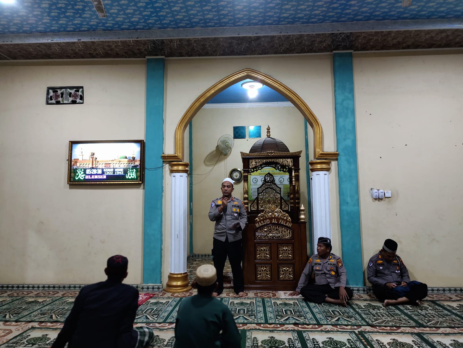 Kapolsek Kemuning Ajak Warga Jaga Situasi Kamtibmas Jelang Pemilu 2024