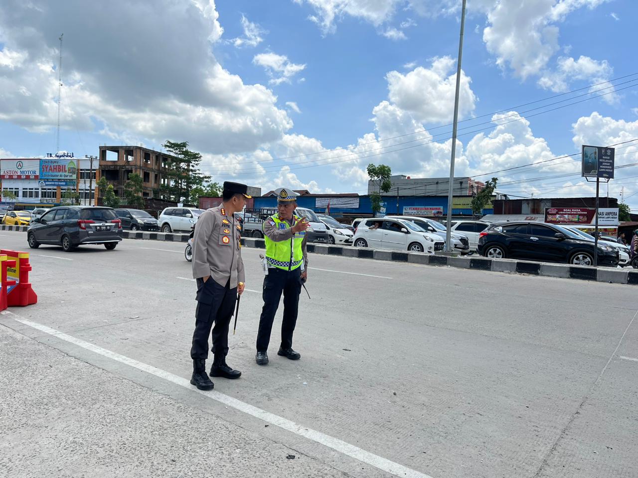 Satlantas Polresta Pekanbaru Pantau Belum Ada Peningkatan Arus Balik Libur Lebaran