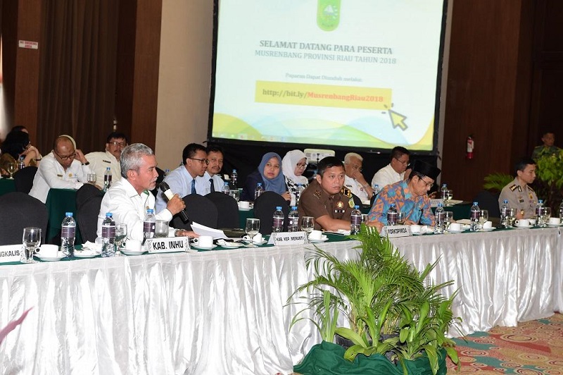 Wakil Bupati Kepulauan Meranti Curhat Soal Meranti di Musrenbang Prov Riau 2018