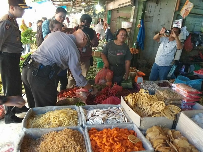 Polresta Pekanbaru Sidak Pasar Bawah dan Pasar Kodim, Harga Sembako Merangkak Naik