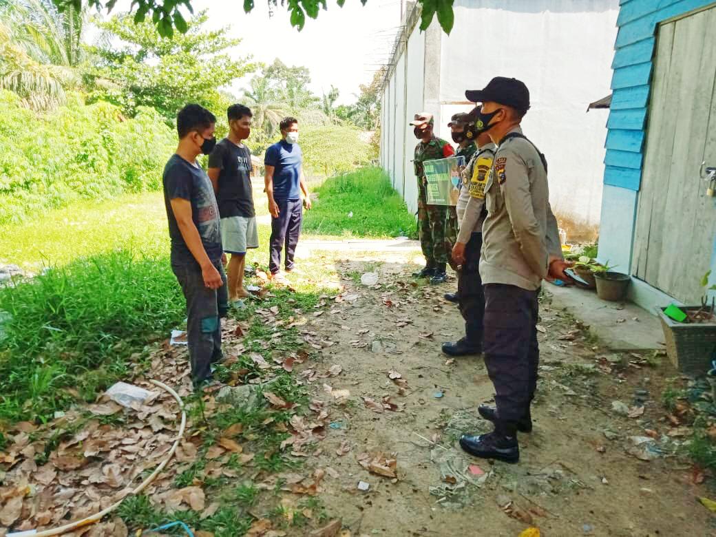 Lakukan Operasi Yustisi, Polsek Kerumutan Libatkan Bhabinkamtibmas dan Babinsa