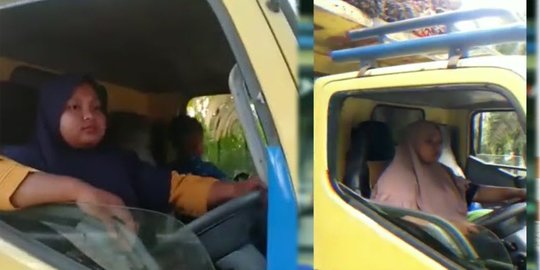 Gadis 3 SMK ini Harus Jadi Sopir Truk Kelapa Sawit Gantikan Sang Ayah yang Kecelakaan